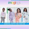 Bluey girls Bluey Sweatshirt and Jogger Pants Set(Off White / Dark Green)