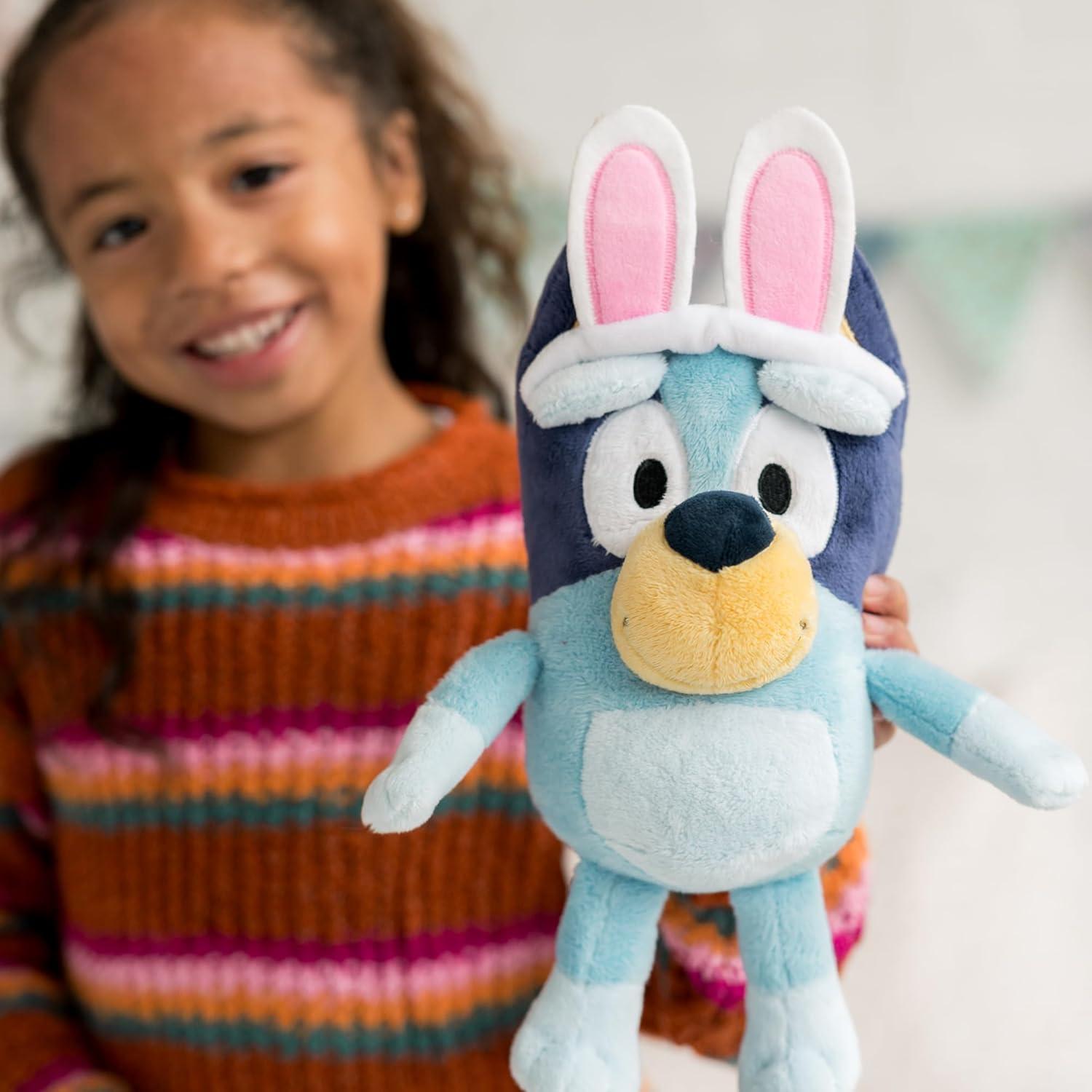 imageAnimal Adventure Bluey 75 Bingo Plush with Bunny Ear Headband Easter Basket Stuffed Animals for Kids Cute amp Huggable Ultra Soft Plushie Stuffers Toy Buddy Collectable Gifts Aged 38 with Bunny Ears