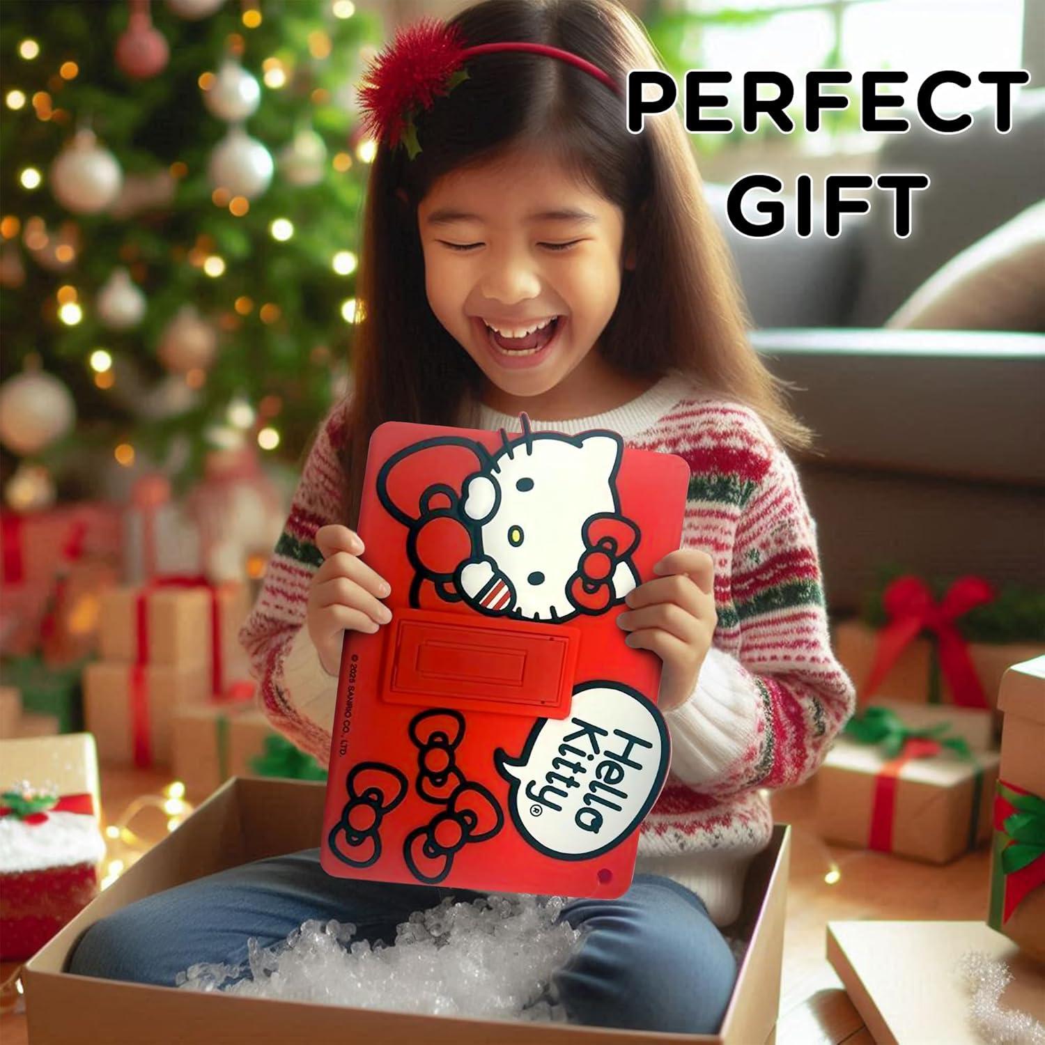imageBluey Kids iPad Case 102 Case for iPad 9th8th7th Generation 201920202021 Tablet Cover with Stand Shockproof Silicone ProtectorHelloKitty