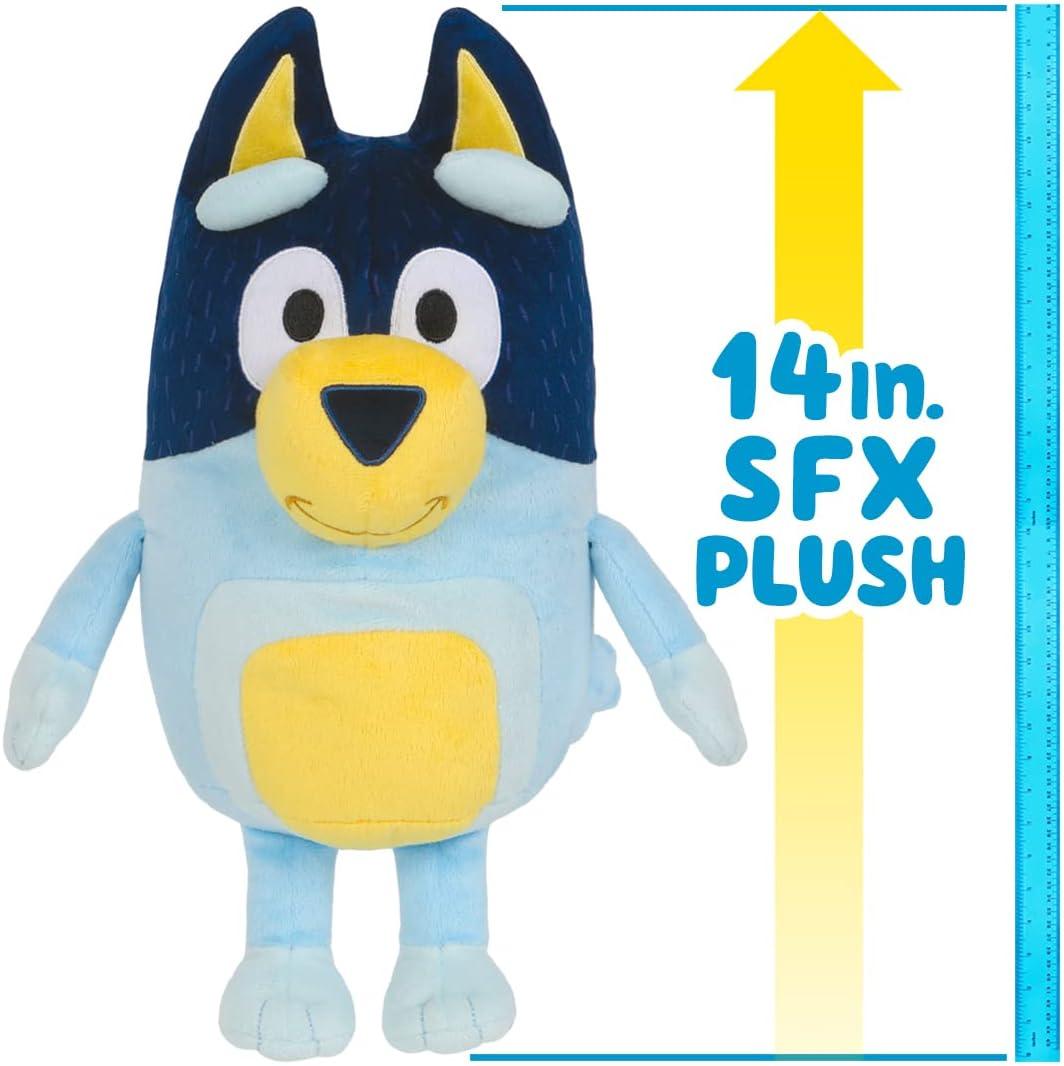 imageBluey Sound Effects Talking Beach Bingo Plush 13 Soft Musical Toys Stuff Toys with 9 Different Phrases Singing Plushies for KidsBandit Dad