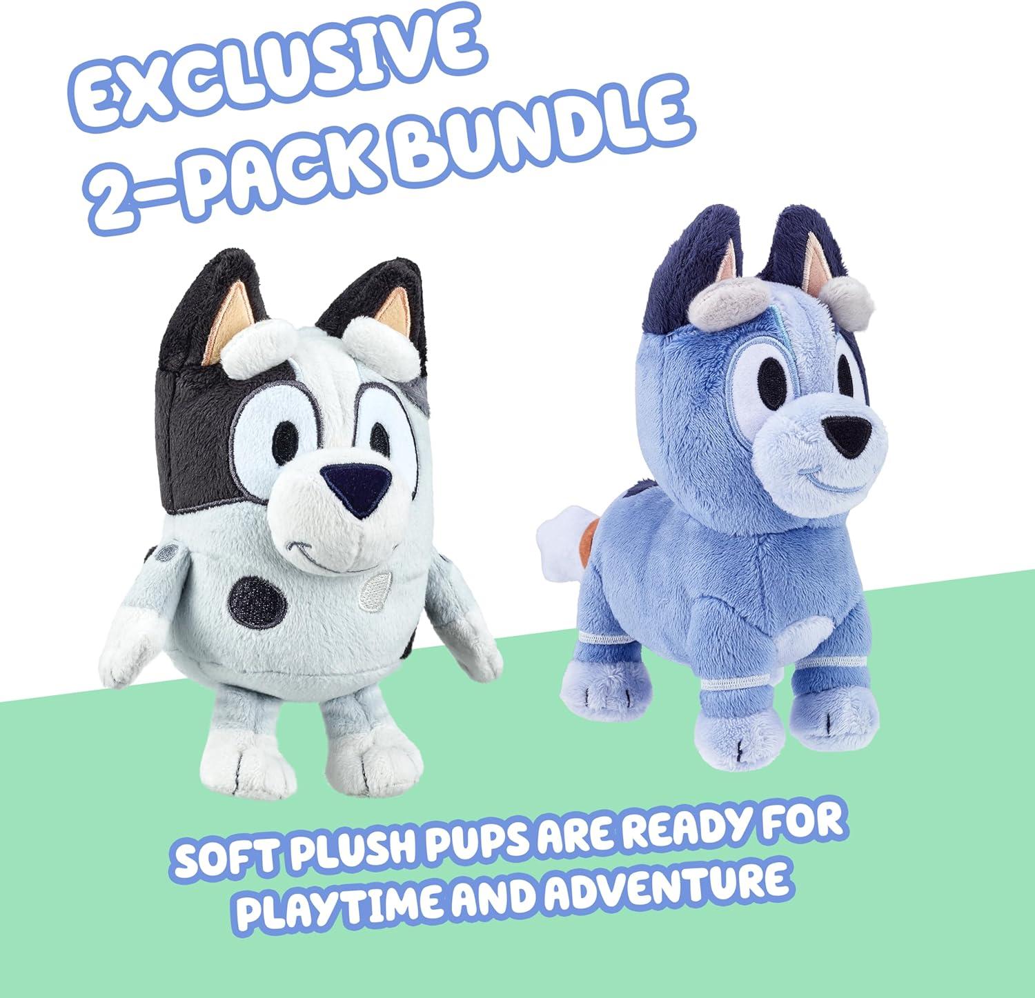 imageBluey Unicorse amp Bob Bilby Hand Puppet Plush 2Pack 89 Soft Deluxe Fabric Embroidered Details Perfect for Toddler Hands Imaginative Play Official Bluey Toys Amazon ExclusiveMuffin Socks