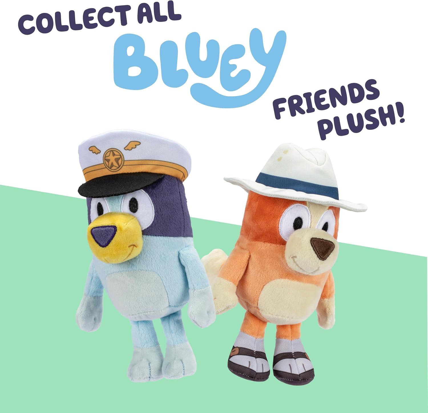 imageBluey Unicorse amp Bob Bilby Hand Puppet Plush 2Pack 89 Soft Deluxe Fabric Embroidered Details Perfect for Toddler Hands Imaginative Play Official Bluey Toys Amazon ExclusiveCaptain Bluey Holiday Bingo