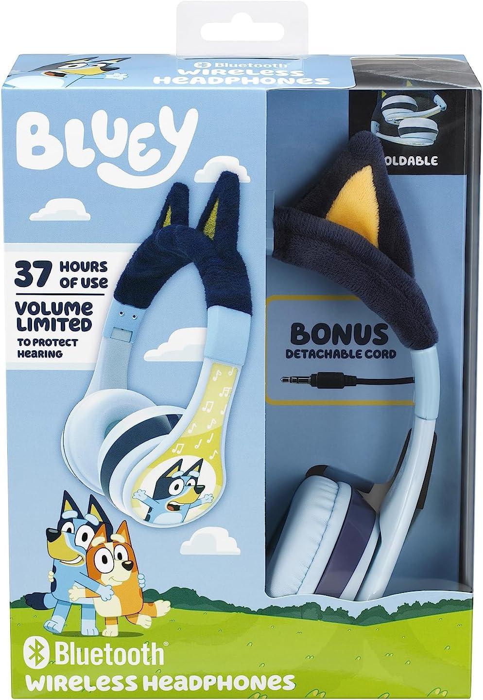 imageeKids Bluey Bluetooth Headphones for Kids Volume Reduced Wireless Headphones for School Home or Travel BlueyBluey