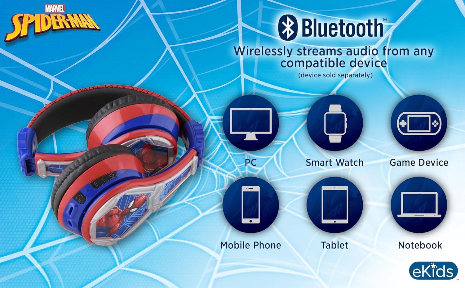 imageeKids Bluey Bluetooth Headphones for Kids Volume Reduced Wireless Headphones for School Home or Travel BlueyMulticolor