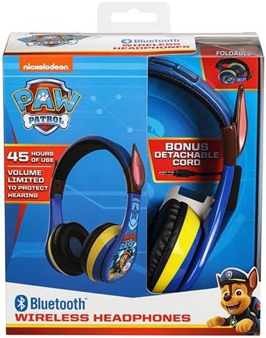 imageeKids Bluey Bluetooth Headphones for Kids Volume Reduced Wireless Headphones for School Home or Travel BlueyPaw Patrol Chase