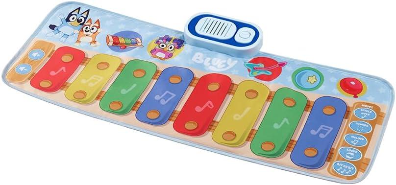 imageeKids Bluey Toy Piano Play Mat with Music and Sound Effects Toddler Toy for Ages 3 and Up