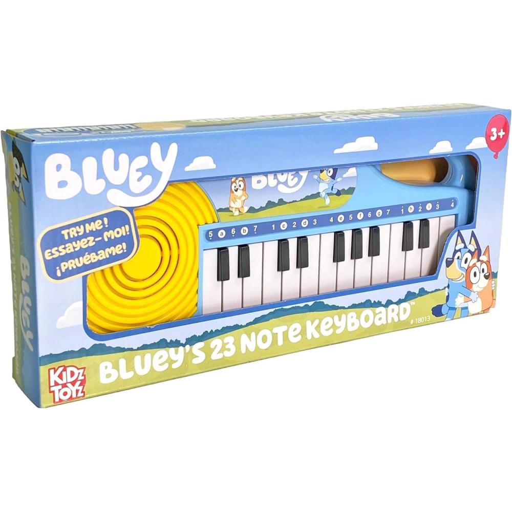 imageBluey 23 Note Musical Keyboard  Portable Learn to Play Keyboard Musical Education Learning Toy for Toddlers and Preschoolers
