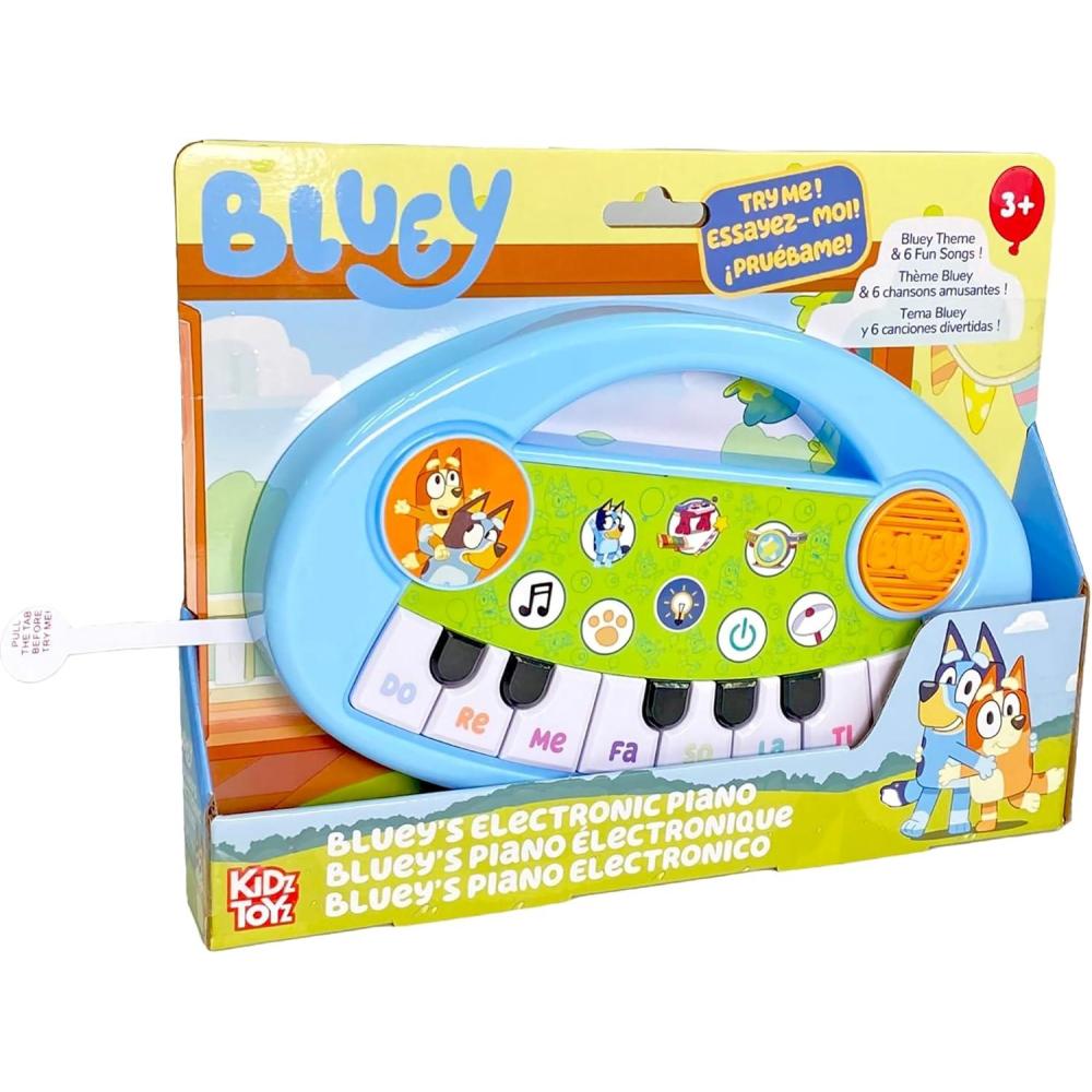 imageBluey Music Time Electronic Learn to Play Keyboard  Portable Learning Keyboard Musical Education Learning Toy for Toddlers and Preschoolers