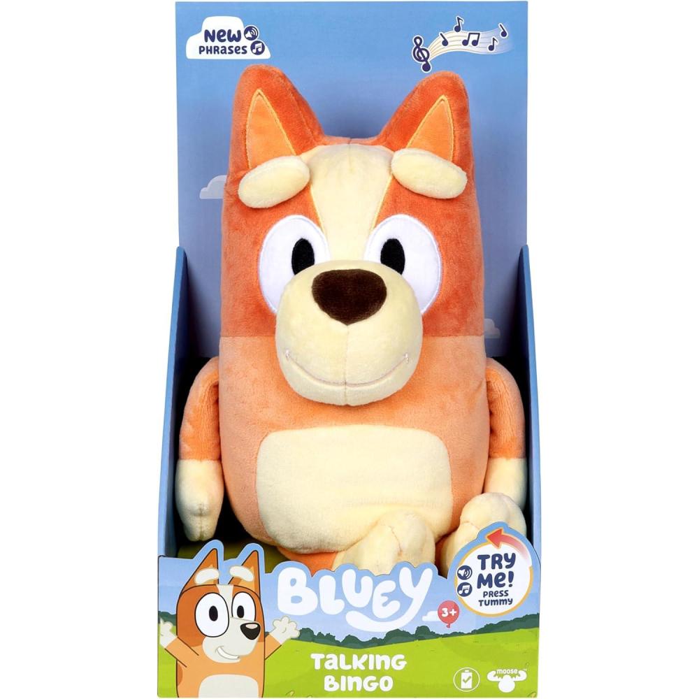 imageBluey Sleepy Time Bingo Talking Plush Soothing Baby Toy for Sleep 7 Show Phrases amp Theme Song Cuddle BuddyBingo New