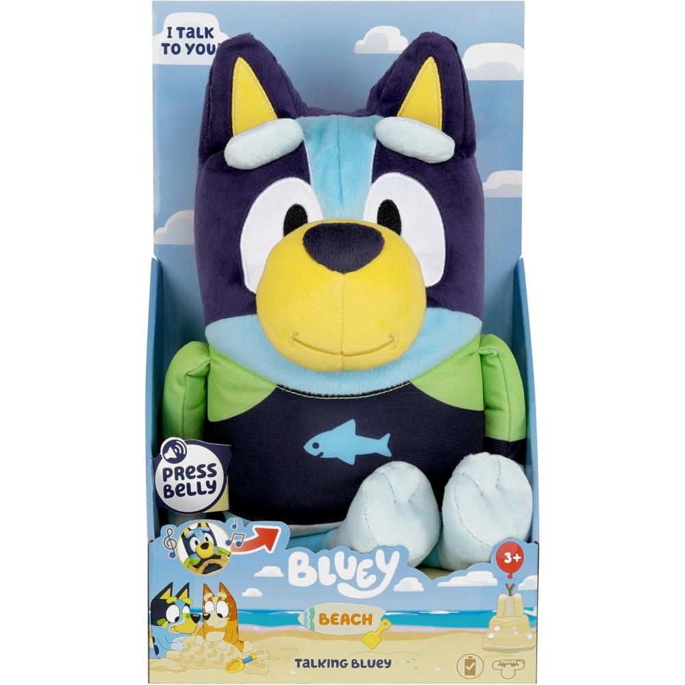 imageBluey Sound Effects Talking Beach Bingo Plush 13 Soft Musical Toys Stuff Toys with 9 Different Phrases Singing Plushies for KidsTalking Beach Bluey
