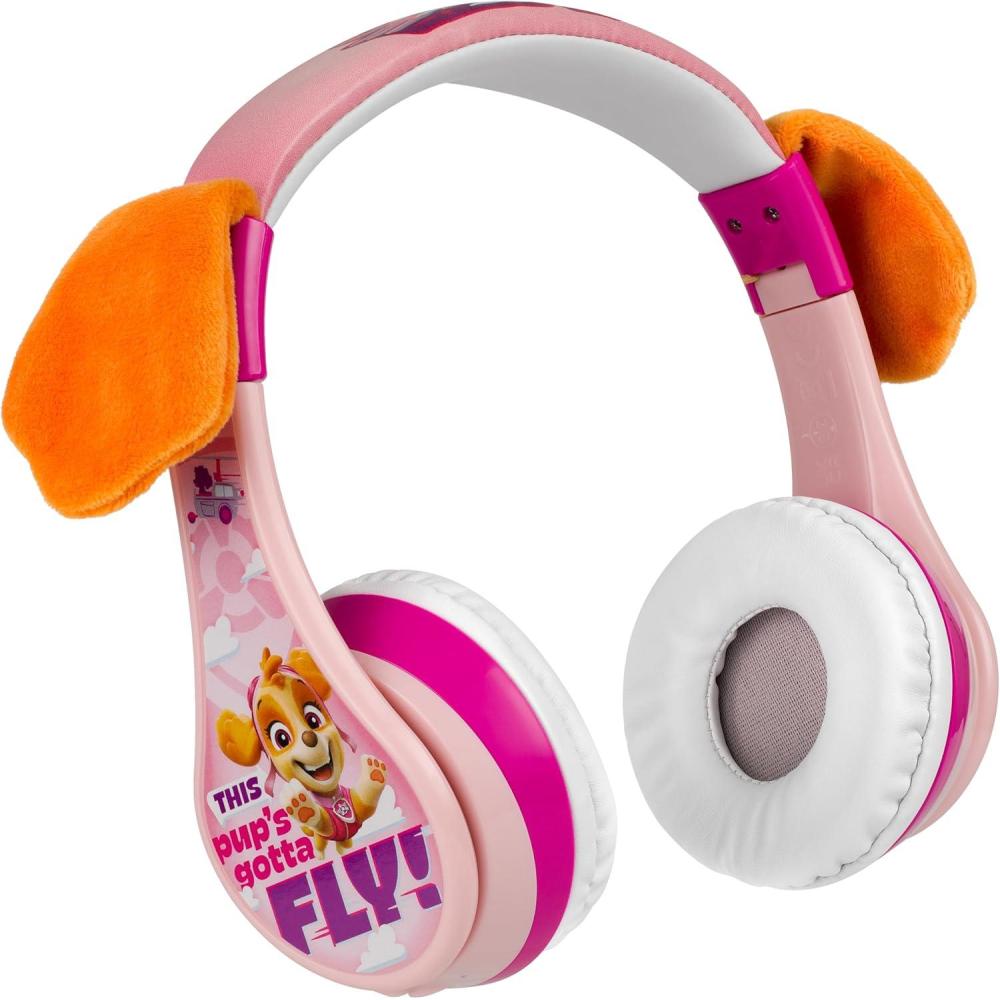 imageeKids Bluey Bluetooth Headphones for Kids Volume Reduced Wireless Headphones for School Home or Travel BlueyPaw Patrol Skye