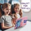 Bluey Kids iPad Case – 10.2 Case for iPad 9th/8th/7th Generation – 2019/2020/2021 Tablet Cover with Stand, Shockproof Silicone Protector(Lilo&Stitch – Pink)