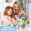 Bluey Sound Effects Talking Beach Bingo Plush, 13” Soft Musical Toys, Stuff Toys with 9 Different Phrases, Singing Plushies for Kids(Dance & Play Bluey)