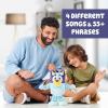 Bluey Sound Effects Talking Beach Bingo Plush, 13” Soft Musical Toys, Stuff Toys with 9 Different Phrases, Singing Plushies for Kids(Dance & Play Bluey)