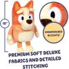 Bluey Sound Effects Talking Beach Bingo Plush, 13” Soft Musical Toys, Stuff Toys with 9 Different Phrases, Singing Plushies for Kids(Talking Bingo)