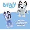 Bluey Unicorse & Bob Bilby Hand Puppet Plush 2-Pack – 8-9” Soft Deluxe Fabric, Embroidered Details, Perfect for Toddler Hands, Imaginative Play, Official Bluey Toys, Amazon Exclusive(Muffin & Socks)