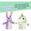 Bluey Unicorse & Bob Bilby Hand Puppet Plush 2-Pack – 8-9” Soft Deluxe Fabric, Embroidered Details, Perfect for Toddler Hands, Imaginative Play, Official Bluey Toys, Amazon Exclusive(Unicorse & Bob Bilby Puppets)
