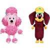 Bluey and Friends – 2 Pack Soft Stuffed Animals (Princess Muffin & Winton), Approximately 6 Inches – Cuddly Plush Toys for Kids, Embroidered Faces, Travel Size, Gift for Toddlers Ages 3+(Coco & Snickers)