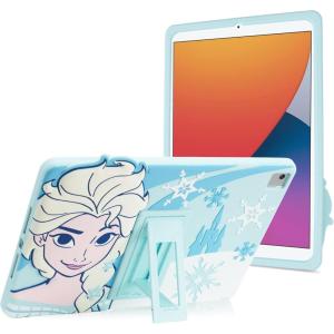 Bluey Kids iPad Case – 10.2 Case for iPad 9th/8th/7th Generation – 2019/2020/2021 Tablet Cover with Stand, Shockproof Silicone Protector(Frozen – Aqua)