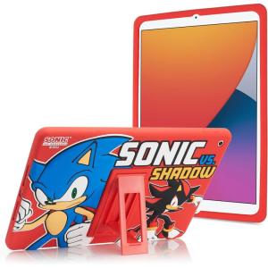 Bluey Kids iPad Case – 10.2 Case for iPad 9th/8th/7th Generation – 2019/2020/2021 Tablet Cover with Stand, Shockproof Silicone Protector(Sonic – Red)