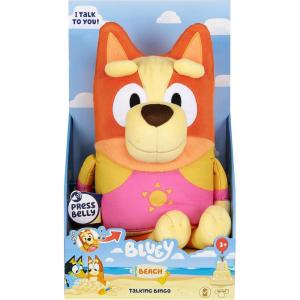 Bluey Sound Effects Talking Beach Bingo Plush, 13” Soft Musical Toys, Stuff Toys with 9 Different Phrases, Singing Plushies for Kids(Talking Beach Bingo)