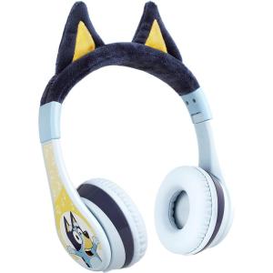 eKids Bluey Bluetooth Headphones for Kids, Volume Reduced Wireless Headphones for School Home or Travel (Bluey)(Bluey)