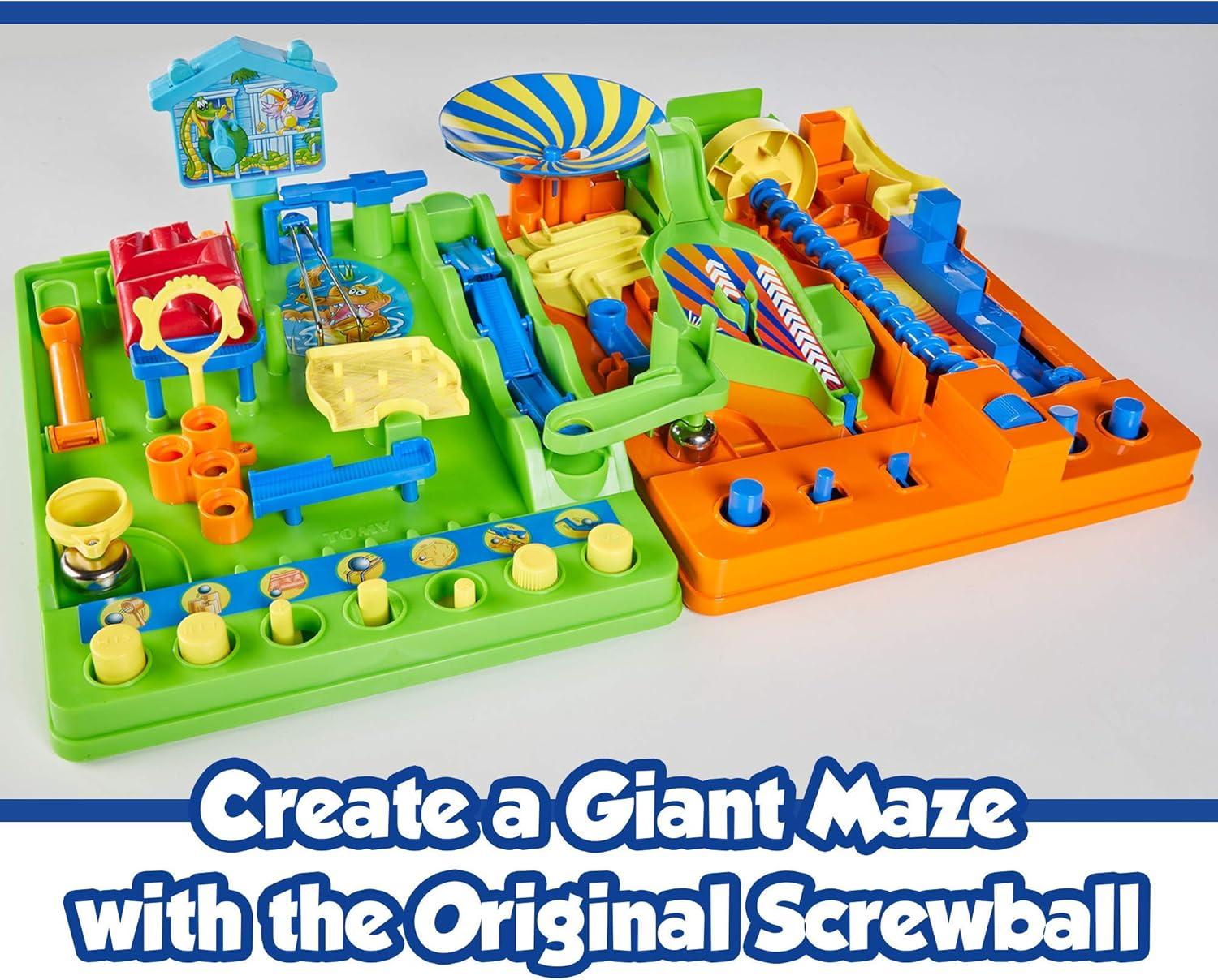 imageTOMY Bluey Screwball Scramble Marble Maze BeatTheClock Obstacle Course amp Marble Run Skill amp Dexterity Challenge 14 Players Ages 5Screwball Scramble 2