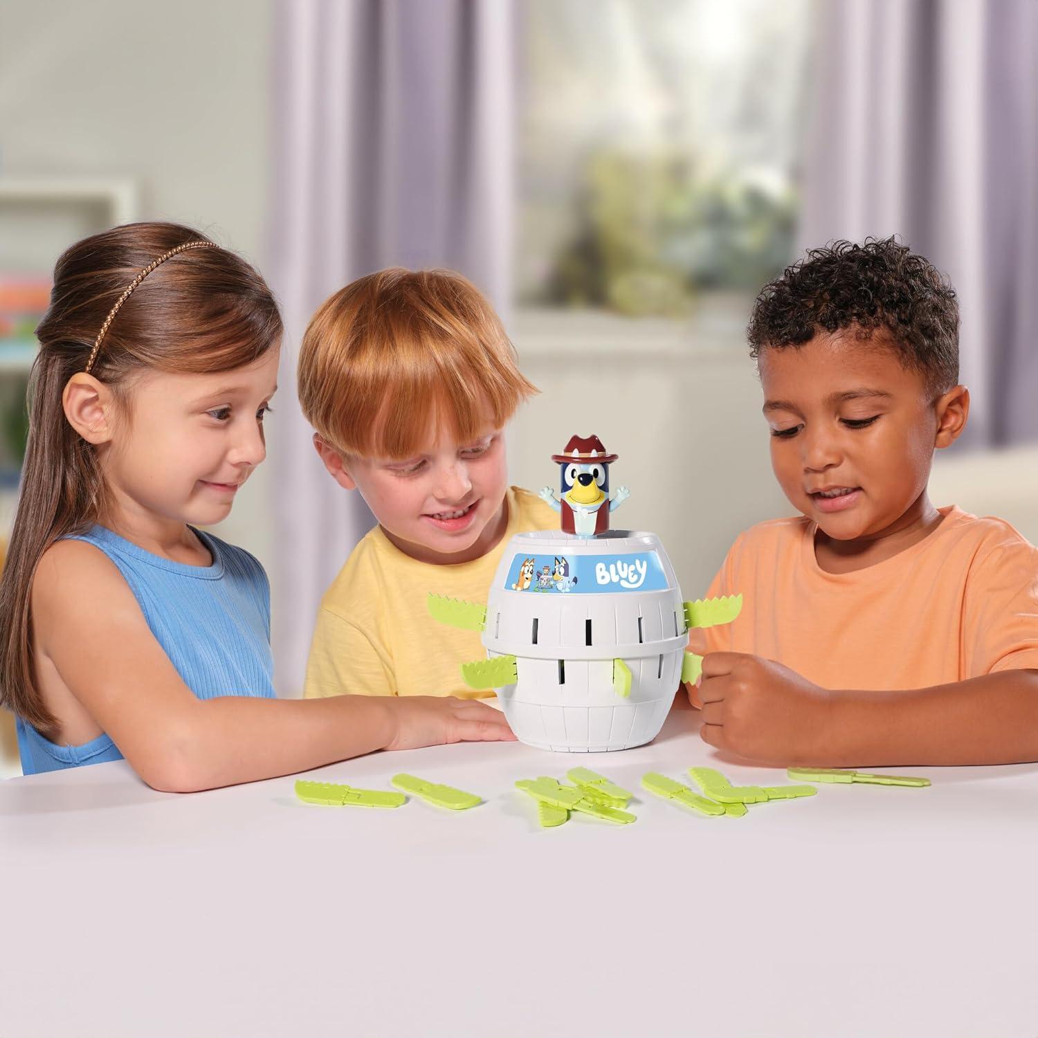 imageTOMY Pop Up Bluey Kids Game Family and Preschool Games for Family Game Night Kids Easter Gifts and Basket Fillers 24 Players Ages 4 Years and Up