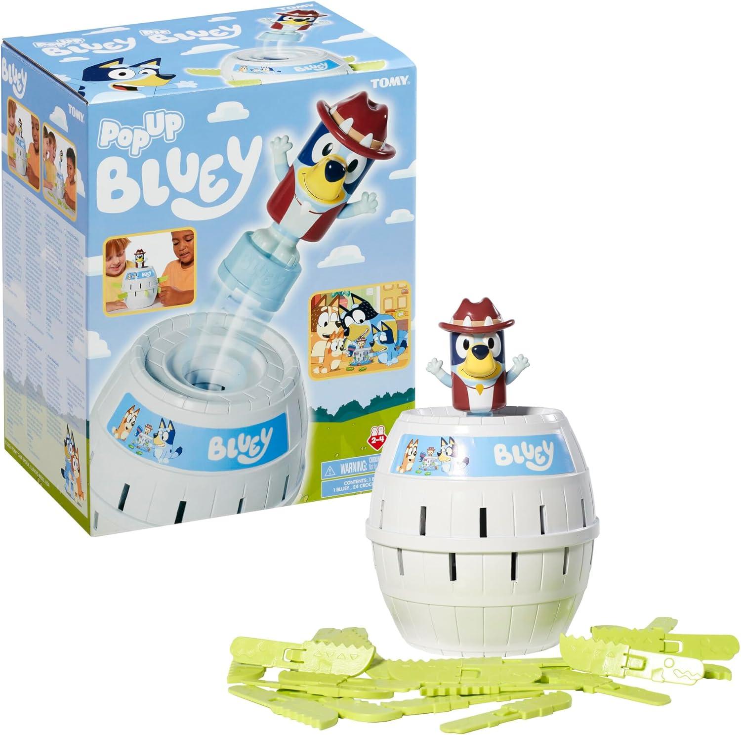 imageTOMY Pop Up Bluey Kids Game Family and Preschool Games for Family Game Night Kids Easter Gifts and Basket Fillers 24 Players Ages 4 Years and Up