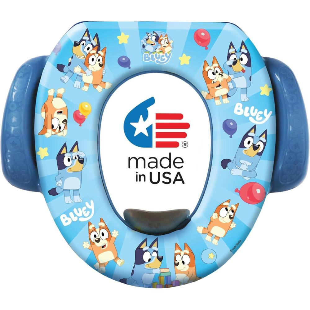imageBluey Soft Potty Seat  Potty Training Toilet Seat Soft Cushion Baby Potty Training Safe Easy to Clean135 inches