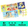 Spin Master Games, Bluey Puzzles 2-Pack, 36 Pieces, Kids Puzzles, Bluey Toys, Preschool Puzzles, for Ages 3 & Up(7pk Wood Puzzle)