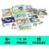 Spin Master Games, Bluey Puzzles 2-Pack, 36 Pieces, Kids Puzzles, Bluey Toys, Preschool Puzzles, for Ages 3 & Up(Puzzle Bundle)