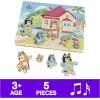 Spin Master Games, Bluey Sound Puzzle, 5-Piece Wood Puzzle for Toddlers & Kids, Featuring Bluey & Family with Sounds, Wooden Toddler Learning Toy, Easter Gift, Ages 3 & Up