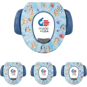 Bluey Soft Potty Seat – Potty Training Toilet Seat, Soft Cushion, Baby Potty Training, Safe, Easy to Clean(13.5 inches (Pack of 4))