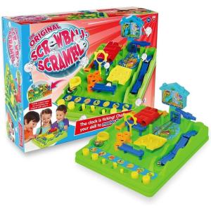 TOMY Bluey Screwball Scramble Marble Maze – Beat-The-Clock Obstacle Course & Marble Run – Skill & Dexterity Challenge – 1–4 Players – Ages 5+(Screwball Scramble)