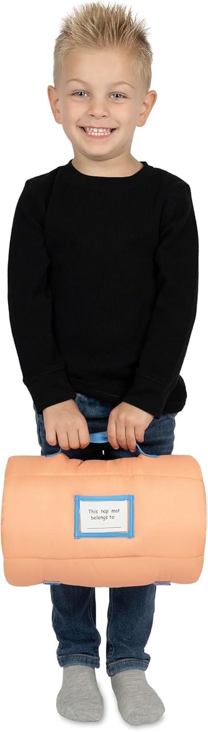 imageBluey Kids NapMat Set Includes Pillow and Plush Blanket Great for Boys or Girls Napping During Daycare or Preschool Fits Toddlers and Young ChildrenToddler