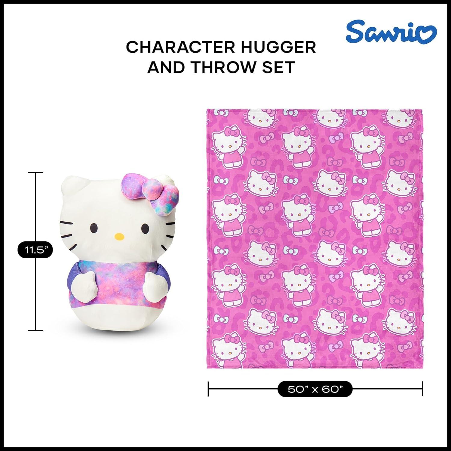 imageBluey Throw amp Plush Hugger Set 50x60 Silk Touch Blanket with 3D Character Pillow Soft Cozy Blanket for Kids and ToddlersHello Hugs