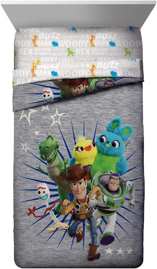 imageJay Franco Bluey amp Bingo 5 Piece Twin Size Bed Set Includes Comforter amp Sheet Set Super Soft Kids Bedding Fade Resistant Microfiber Official Bluey ProductToy Story 4