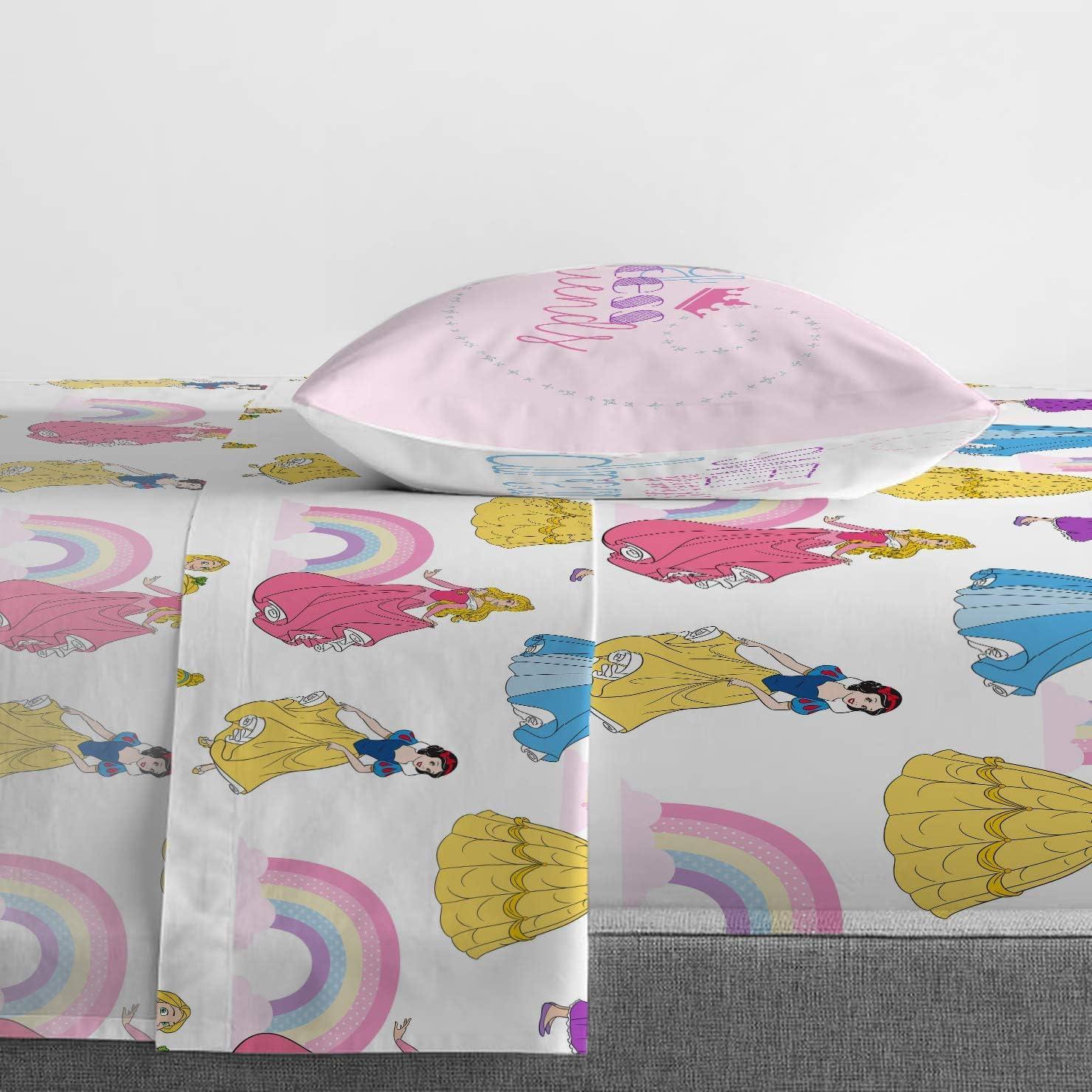 imageJay Franco Bluey amp Bingo 5 Piece Twin Size Bed Set Includes Comforter amp Sheet Set Super Soft Kids Bedding Fade Resistant Microfiber Official Bluey ProductPink Princess
