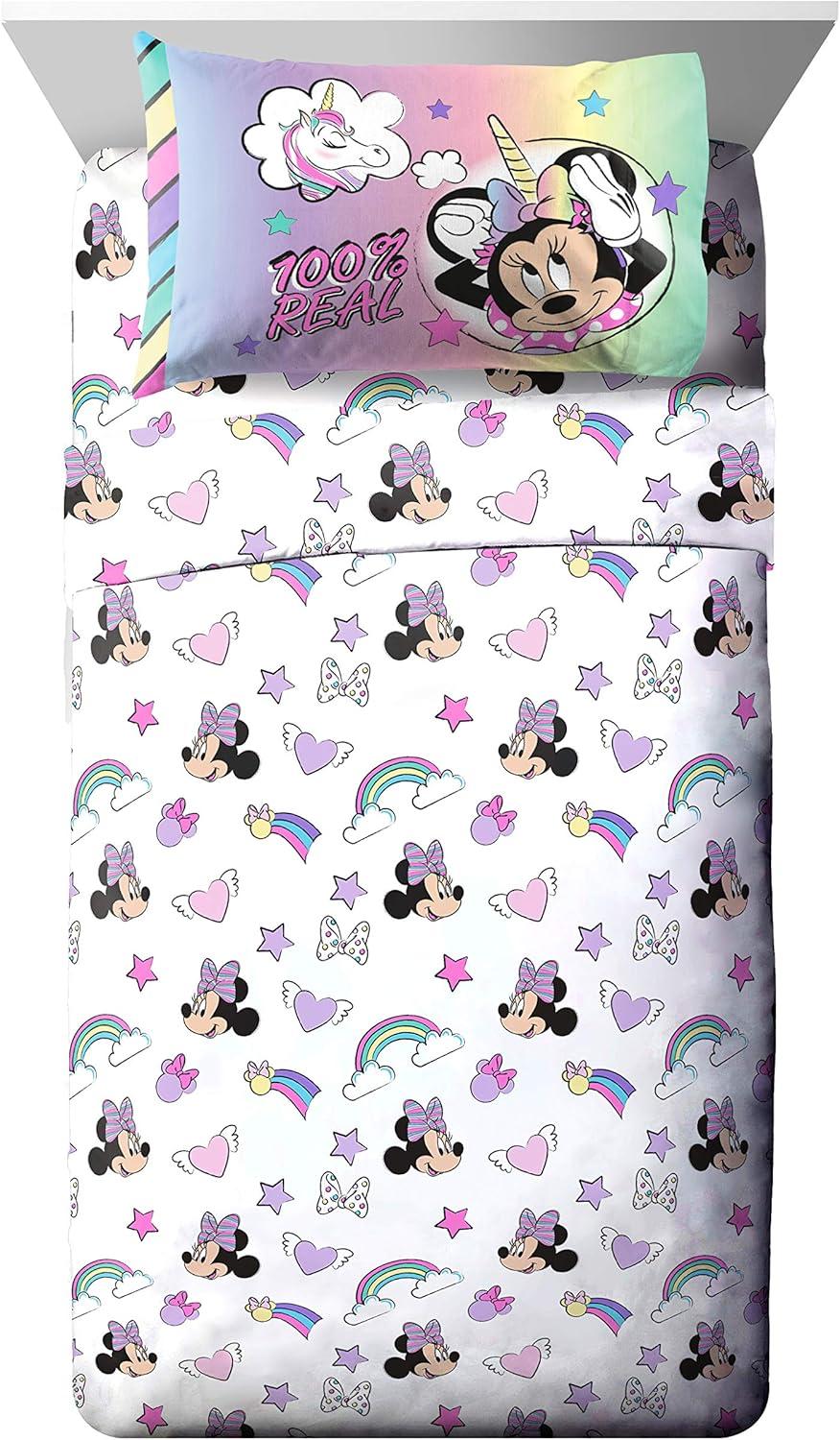 imageJay Franco Bluey amp Bingo 5 Piece Twin Size Bed Set Includes Comforter amp Sheet Set Super Soft Kids Bedding Fade Resistant Microfiber Official Bluey ProductPink Minnie Mouse