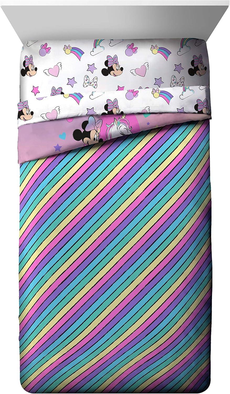 imageJay Franco Bluey amp Bingo 5 Piece Twin Size Bed Set Includes Comforter amp Sheet Set Super Soft Kids Bedding Fade Resistant Microfiber Official Bluey ProductPink Minnie Mouse