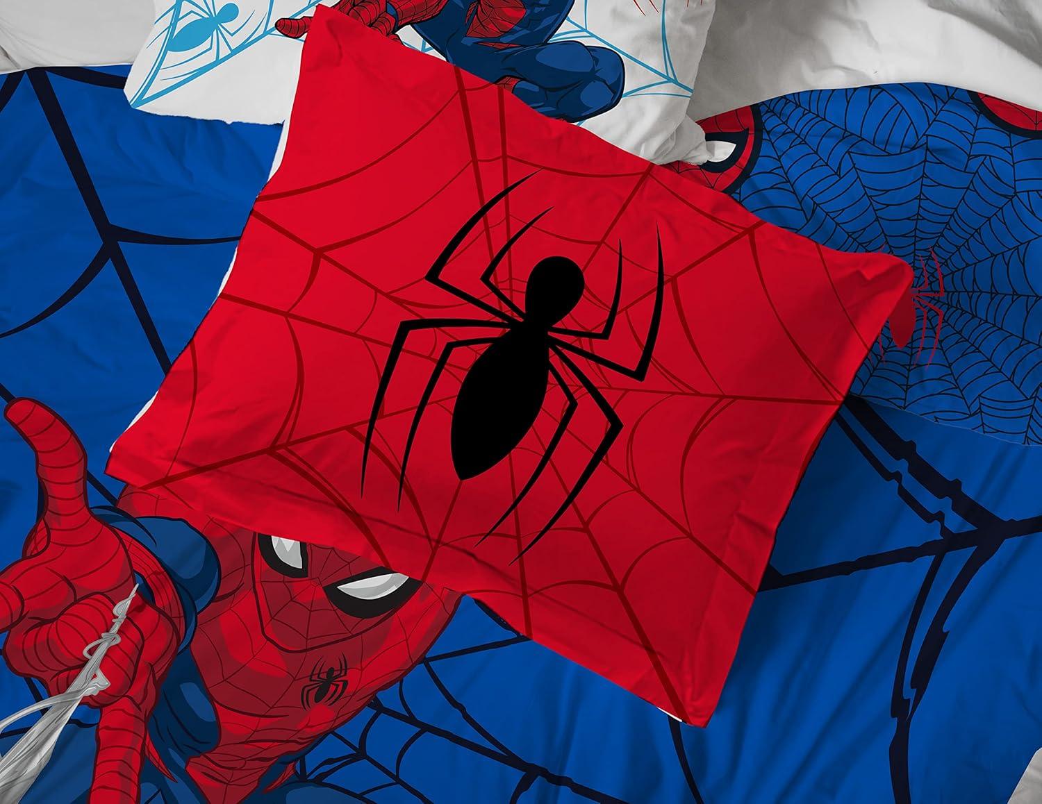imageJay Franco Bluey amp Bingo 5 Piece Twin Size Bed Set Includes Comforter amp Sheet Set Super Soft Kids Bedding Fade Resistant Microfiber Official Bluey ProductBlue Spiderman