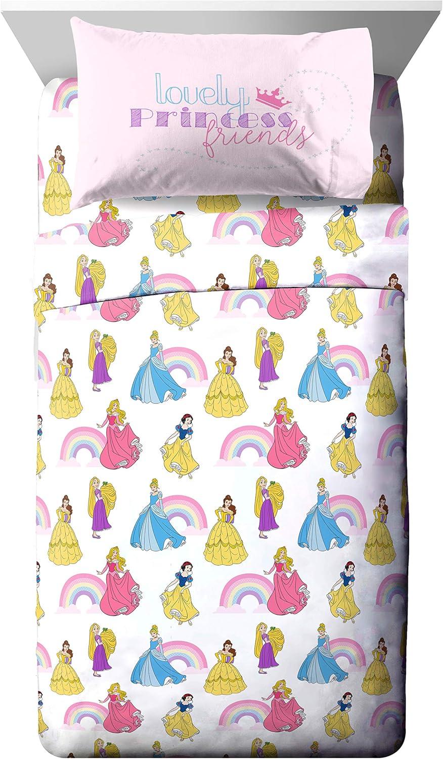 imageJay Franco Bluey amp Bingo 5 Piece Twin Size Bed Set Includes Comforter amp Sheet Set Super Soft Kids Bedding Fade Resistant Microfiber Official Bluey ProductPink Princess