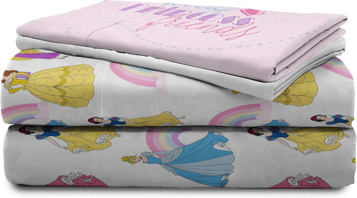 imageJay Franco Bluey amp Bingo 5 Piece Twin Size Bed Set Includes Comforter amp Sheet Set Super Soft Kids Bedding Fade Resistant Microfiber Official Bluey ProductPink Princess