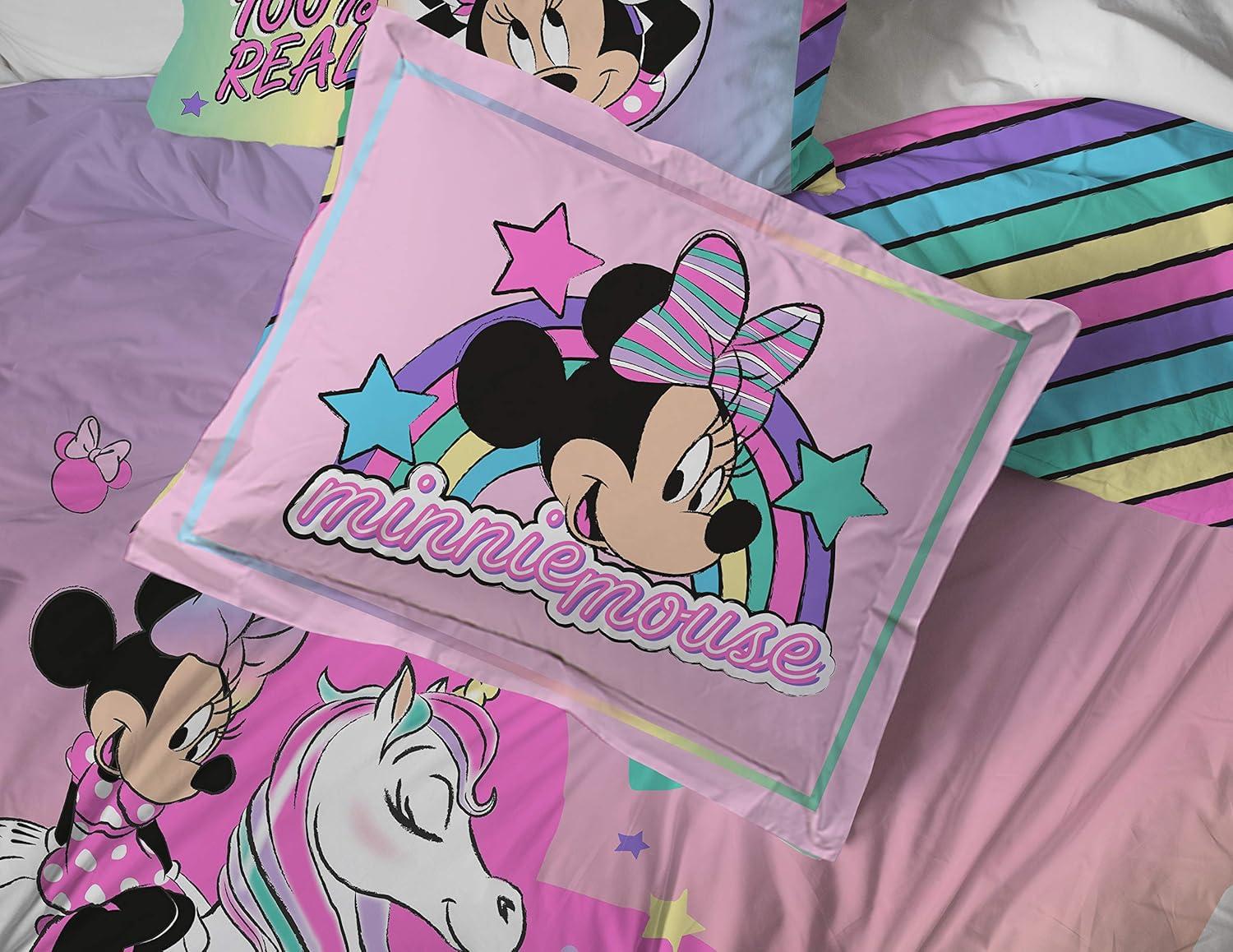 imageJay Franco Bluey amp Bingo 5 Piece Twin Size Bed Set Includes Comforter amp Sheet Set Super Soft Kids Bedding Fade Resistant Microfiber Official Bluey ProductPink Minnie Mouse