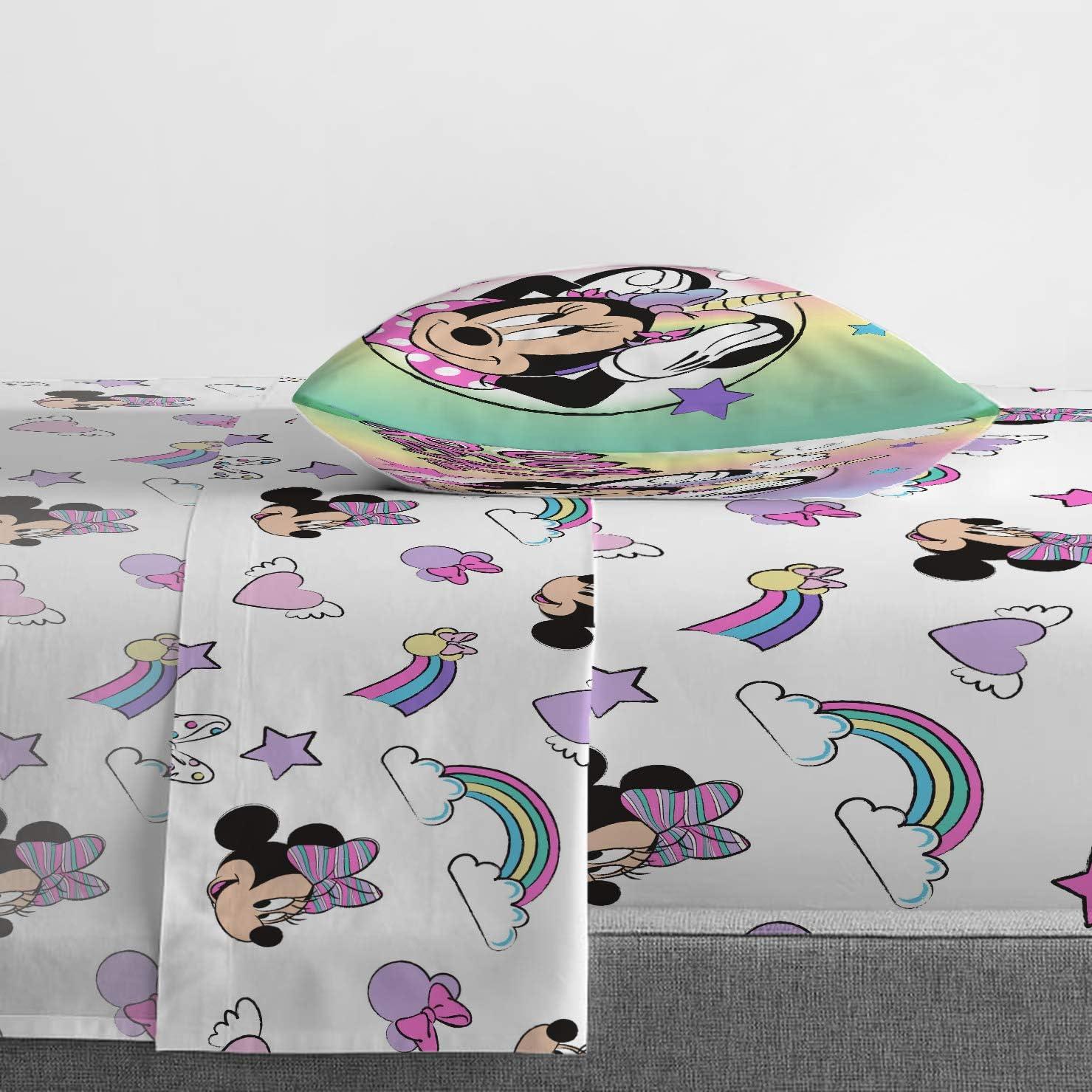 imageJay Franco Bluey amp Bingo 5 Piece Twin Size Bed Set Includes Comforter amp Sheet Set Super Soft Kids Bedding Fade Resistant Microfiber Official Bluey ProductPink Minnie Mouse