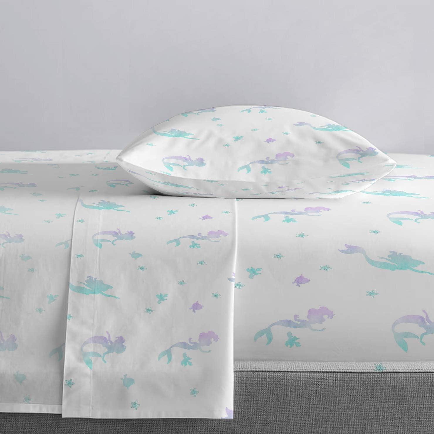 imageJay Franco Bluey amp Bingo 5 Piece Twin Size Bed Set Includes Comforter amp Sheet Set Super Soft Kids Bedding Fade Resistant Microfiber Official Bluey ProductTeal Little Mermaid