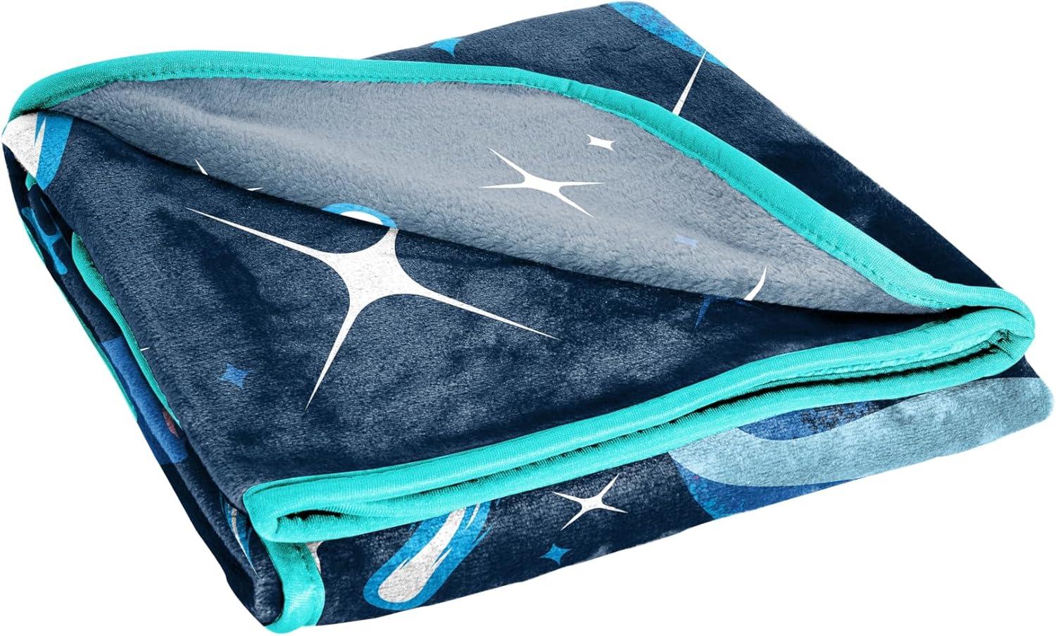imageJay Franco Bluey amp Bingo Plush Throw Blanket for Boys amp Girls 46 x 60 Soft Fleece Kids Blanket for Bedroom Couch amp Travel Official Licensed ProductBlue Elio