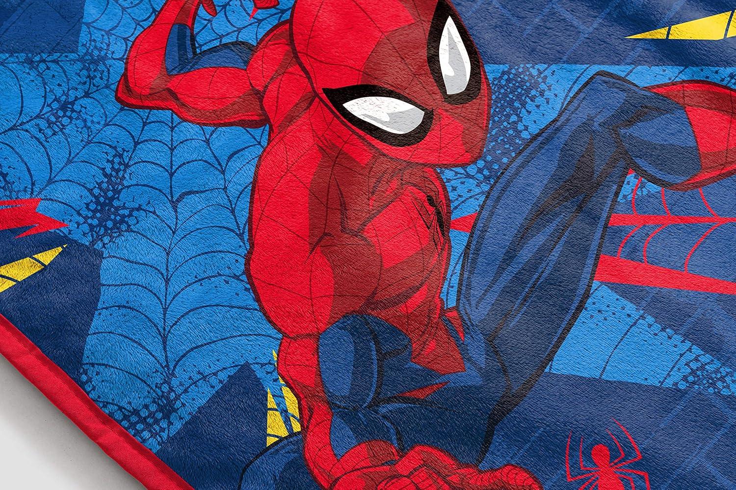 imageJay Franco Bluey amp Bingo Plush Throw Blanket for Boys amp Girls 46 x 60 Soft Fleece Kids Blanket for Bedroom Couch amp Travel Official Licensed ProductBlue Spiderman