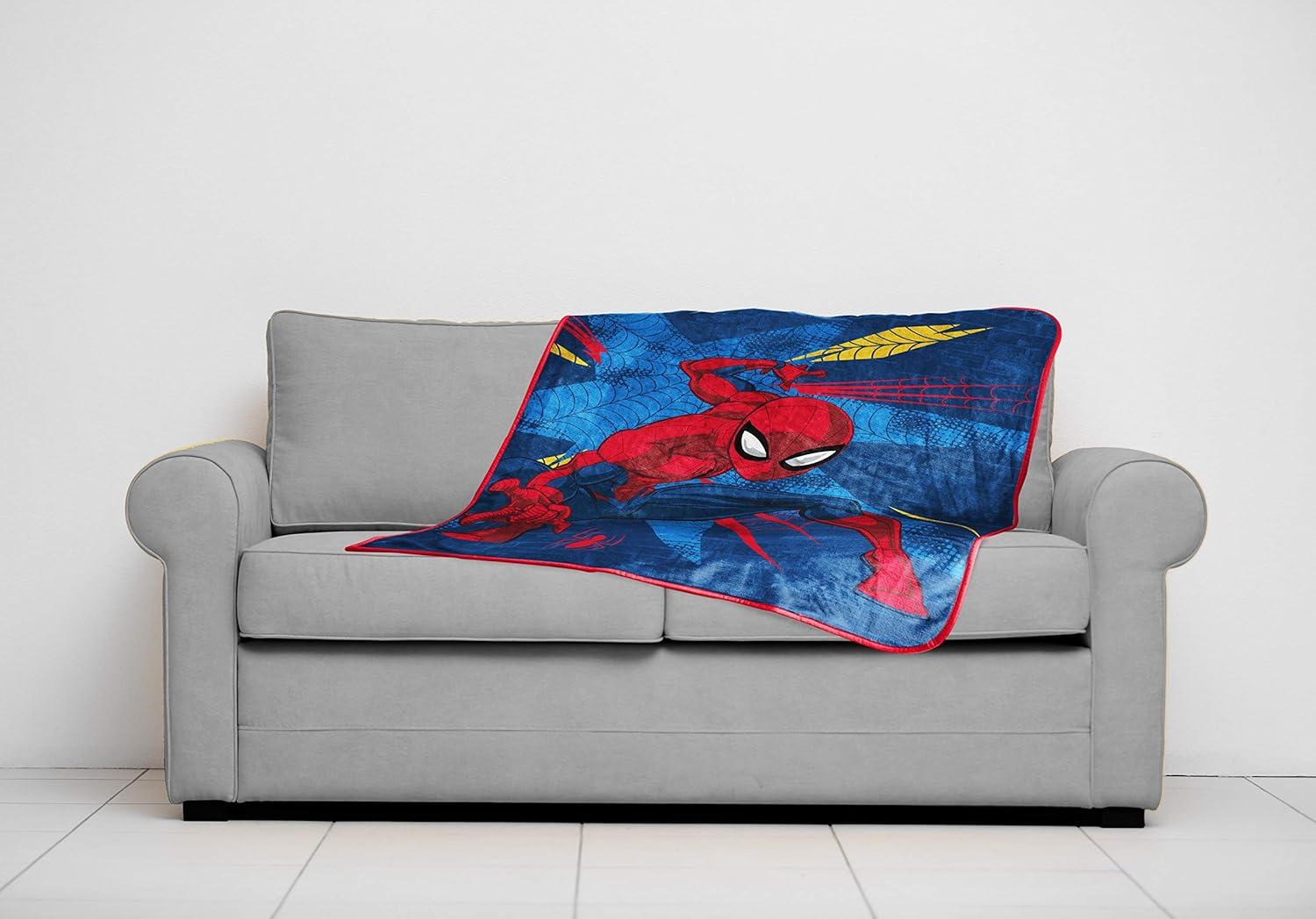 imageJay Franco Bluey amp Bingo Plush Throw Blanket for Boys amp Girls 46 x 60 Soft Fleece Kids Blanket for Bedroom Couch amp Travel Official Licensed ProductBlue Spiderman